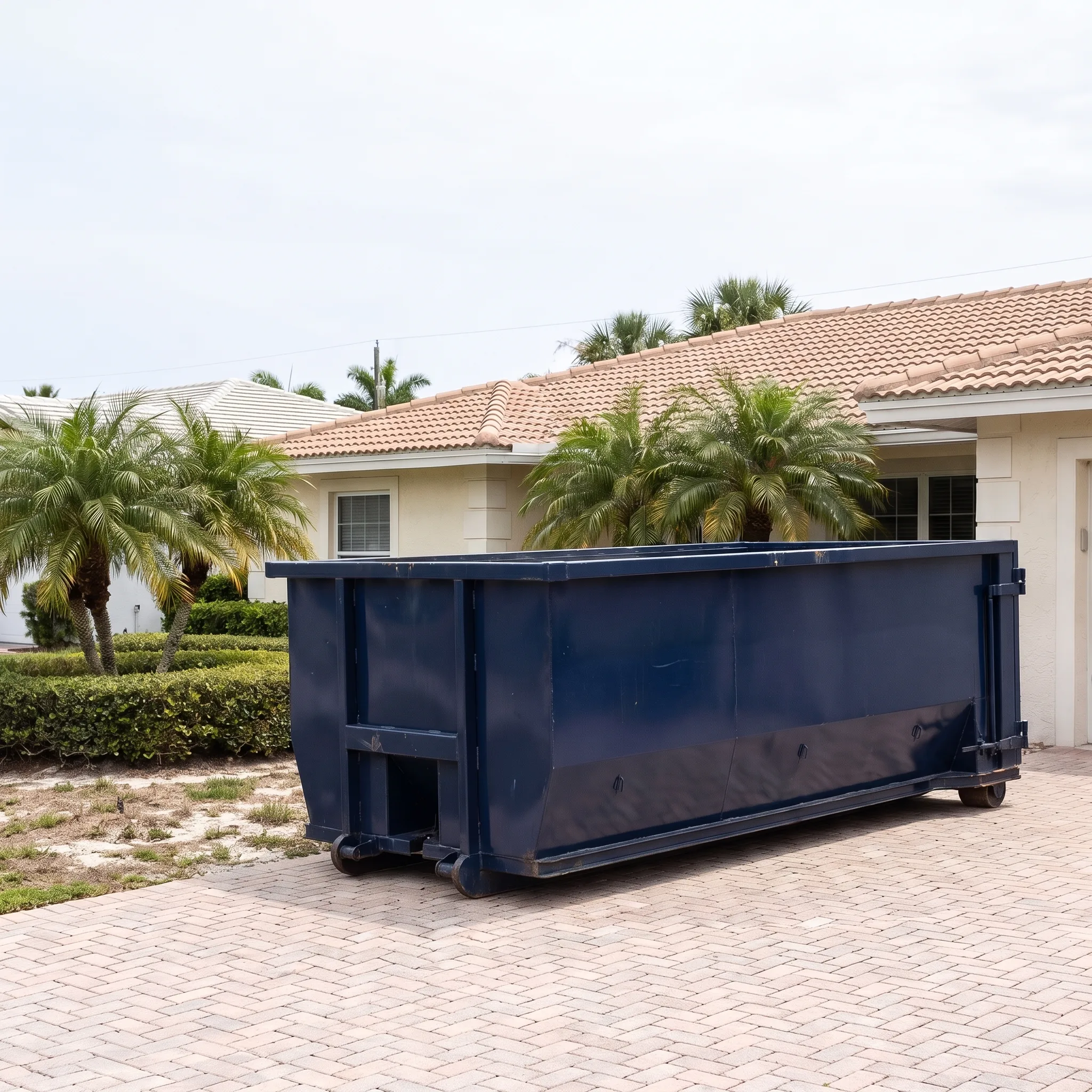 Dumpster on a Ocala, FL job site